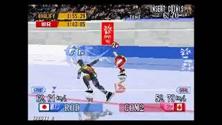 MAME - Nagano Winter Olympics '98 (GX720 EAA) - Speed Skating 1500m [Time: 1:30.57] [WolfMAME 0,106]