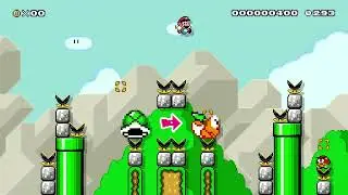 Green Athletic -- Kaizo Lite от EduX 🍄Super Mario Maker 2 Switch 2 Без комментариев #dsc