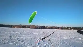 2#. Сноукайтинг. Лайтвинд. Pansh Aurora 2 - 12 m2. Light wind.