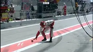 F1 &ndash; Nick Heidfeld does a lap without a wheelnut &ndash; Spain 2007