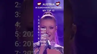 Austria in Eurovision (2016-2025) My top 10 #eurovision #music #europe #austria