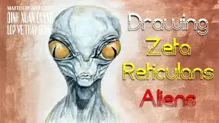 drawing Zeta Reticulans aliens from Zeta Reticuli binary system