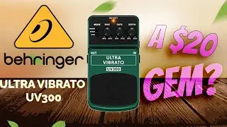 Discovering the $20 Gem:  Behringer Ultra Vibrato UV300 Guitar Pedal Review (No Talking) #432hz