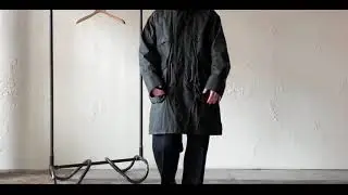 【着用】KAPTAIN SUNSHINE &times; Barbour  Stand Collor Traveller Coat