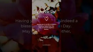 HAPPY ROSE DAY | ROSE DAY QUOTES | #roseday #valentinesday #valentine
