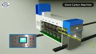 Giant Carton Box Making Machine - Bottom Printing