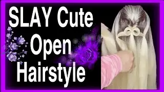 SLAY Cute Open Hairstyle for Wedding Function | Prom Night-Out Hairstyle | Long Hair Style