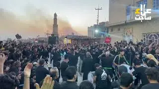 استعراض موكب رحيلة الشام في قضاء الجبايش منصه عاشوراء