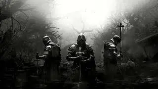 2 Hours of Silent Templar Vigil | Dark Medieval Rain & Aftermath Ambience