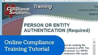 Healthcare Compliance Solutions Inc. Online Compliance Training Tutorial