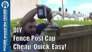 How to make a fence post cap. DIY fence post cap - Cheap, quick, easy!
