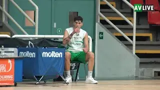 Lucas Fresno si allena al PalaDelMauro
