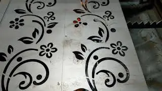 MS SHEET  LASER CUTTING FOR FLOWER GATE DESIGN 🔥