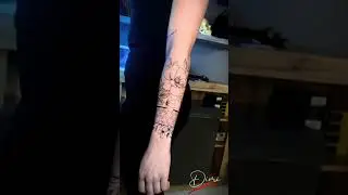 Filigranes Unterarm Tattoo 🌸✨ | Blumen & Geometrie | Fine Line