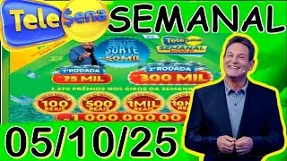 TELE SENA SEMANAL 🍀 Sorteio dia 05/10/25 💰