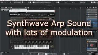 Synthwave Arp Sound with lots of modulation in Halion Sonic SE FLUX Wavetable Synth - Cubase tip