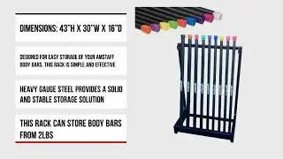 2-25lbs Body Bars Set w/ Storage Rack - fitnessavenue.ca