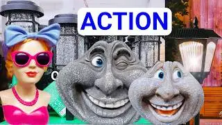 ACTION PRZEGLĄD OGRODOWYCH NOWOŚCI - DONICE FIGURKI LAMPY SOLARNE NARZĘDZIA