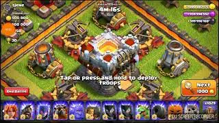 CLASH OF CLANS: TROLLING TOWN HALL 11 MAXED OUT WITH ONLY EARTHQUAKE SPELL!!!!!