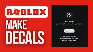 How to Make Decals in Roblox 2024 | Roblox Easy Guide