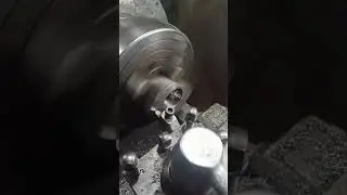 Lathe machine operator work.