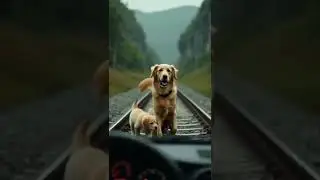 🐕 Dogs Save a Train from Disaster! #HeroDogs #TrainRescue #DogVideos