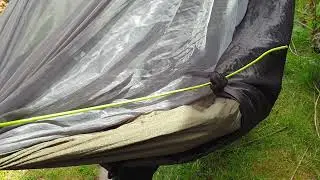 Jungle Blanket XL being used as a Hammock under quilt.