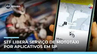 STF suspende lei estadual e libera serviço de mototáxi por aplicativos em SP | #SBTBrasil