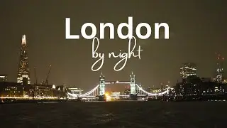 LONDON by NIGHT : Uber boat from Battersea to Canary Wharf