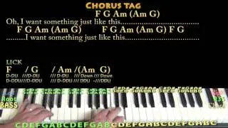 Something Just Like This (The Chainsmokers) Piano Cover Lesson in C with Chords/Lyrics