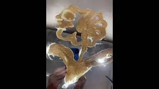#CreamArt,#LotionArt,#FlowerDrawing,#ArtOnGlass,#SatisfyingDrawing