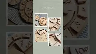 Montessori Wooden Clock Telling Time Learning Toys 26 Pcs