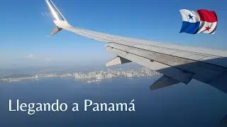 Hermosa vista en el aire al llegar a la Ciudad de Panamá - 2023