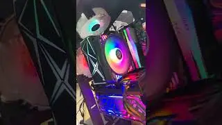 FULL RGB CASE WITH 6600 XT WITH XPG RAM  #rgbram #rgbmemory #truegaming