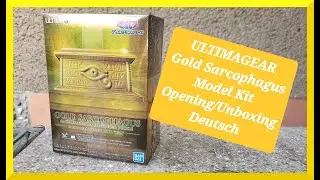Yu-Gi-Oh! ULTIMAGEAR Gold Sarcophagus Model Kit mit Goldspray Opening/Unboxing DEUTSCH Mai 2023