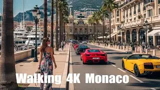 Monte Carlo’s Luxury, Monaco 4K Walk Tour