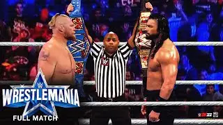 FULL MATCH - Roman Reigns vs. Brock Lesnar - Last Man Standing Match: WrestleMania 38