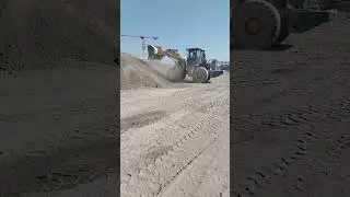 Loader at Work on Construction Site. #ConstructionEquipment #LoaderWork #HeavyMachinery