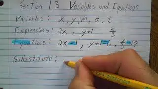 Sec 1.3 Variables and Expressions Notes Part 1
