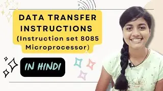 Data Transfer instructions (Instruction set of 8085 microprocessor)
