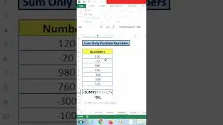 Ms Excel sum formula trick #viralshorts
