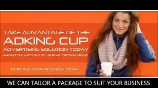 COFFEE CUP ADVERTISING ADKING CUP AUSTRALIA WIDE