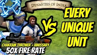 50x FASTER FIRING JANISSARY + CHAKRAM THROWER vs EVERY UNIQUE UNIT  (Total Resources) | AoE II: DE