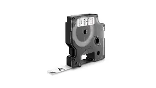 Etichete autocolante, DYMO LabelManager D1, 12mm x 7m, negru/alb, 45013 S0720530