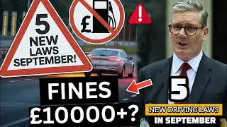 🚨 5 новых законов о вождении в сентябре 2025 года &mdash; шок от топлива, штрафов и платных дорог в Вел...