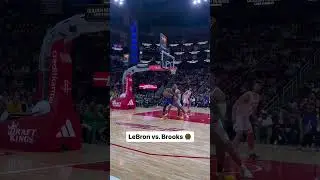 LeBron & Dillon Brooks were going at it 🌶️ #shorts
