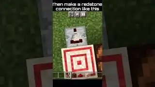 Become a bow master in Minecraft (Tutorial to make a target 🎯 practice machine) #shorts #minecraft