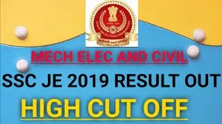 SSC je 2019 result out ..High cut off😭😥