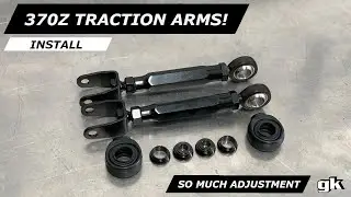 Gktech Z34 370Z V36 G37 Rear Traction Arms - Install