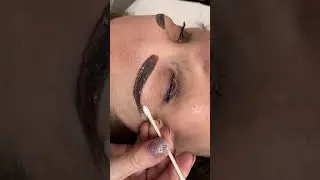 Brow wax and tint